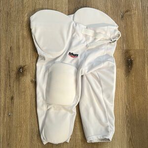 Schutt White Football Pants‎ with Pads